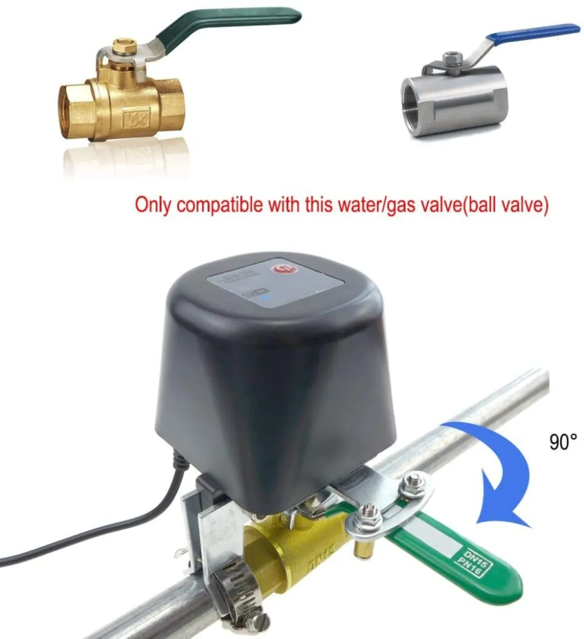Tuya WiFi Irrigation Valve | Smart Life App | Automate Garden, Smart Farm Watering System | 1/2"-1" Ball Valve |