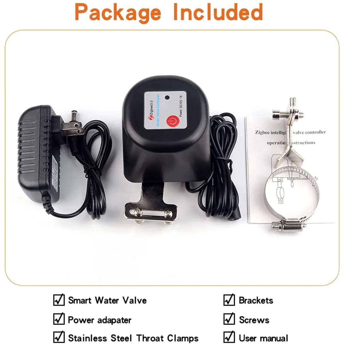Tuya WiFi Irrigation Valve | Smart Life App | Automate Garden, Smart Farm Watering System | 1/2"-1" Ball Valve |