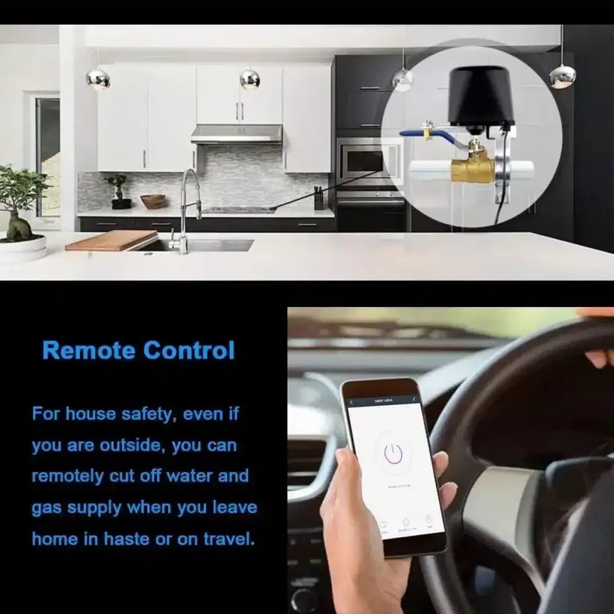 Tuya WiFi Irrigation Valve | Smart Life App | Automate Garden, Smart Farm Watering System | 1/2"-1" Ball Valve |