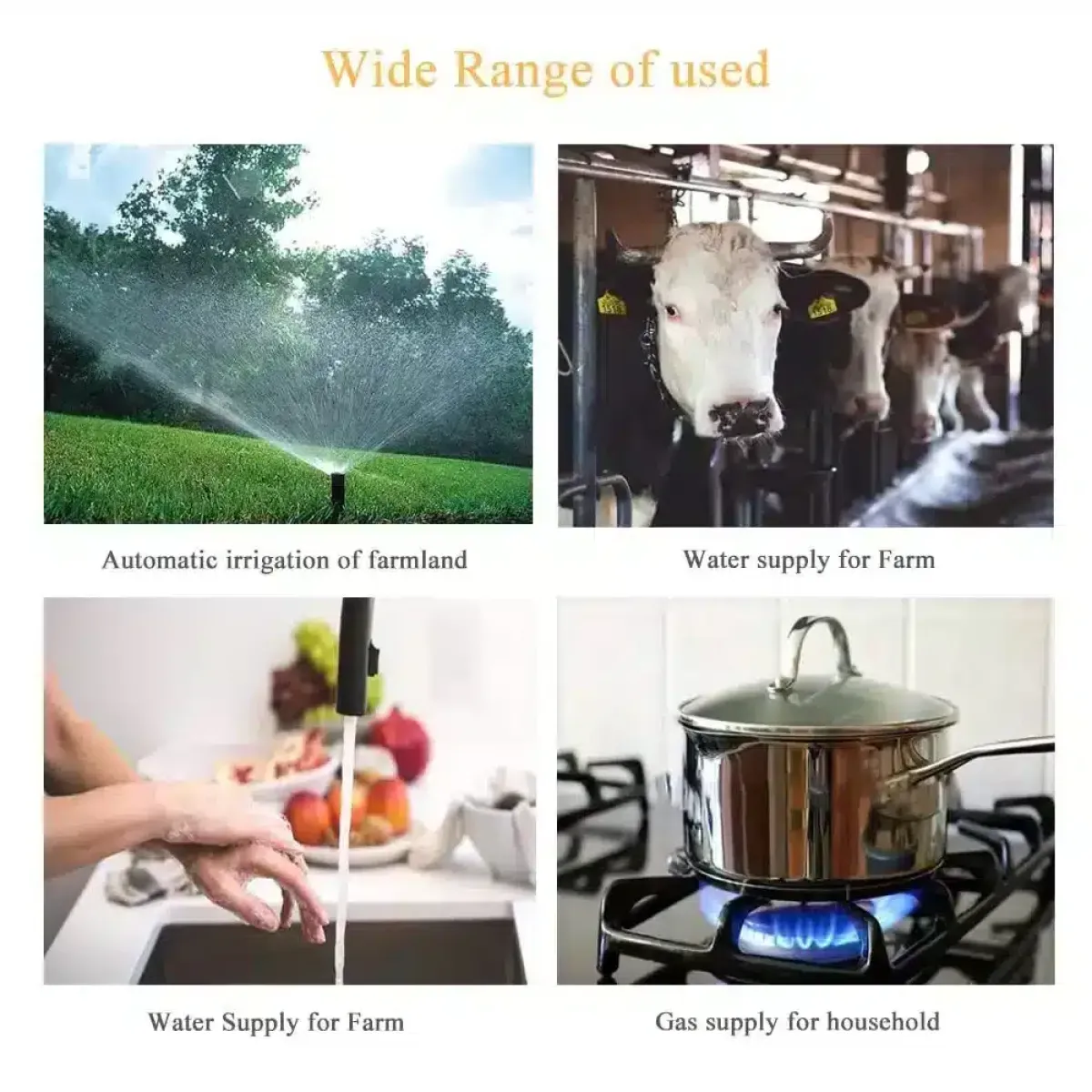 Tuya WiFi Irrigation Valve | Smart Life App | Automate Garden, Smart Farm Watering System | 1/2"-1" Ball Valve |