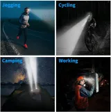 WUBEN H3 Headlamp: 120 Lumens, Red/Blue Light, 105 Hr Runtime, PC/Fibre, Hiking & Camping - photo 6