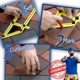 Angle-izer Template Tool - Mark & Cut Tile, Brick, Wood | ABS Material for DIY Projects in Kenya