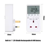 Sinometer TM519-UK Digital Timer Socket: 13A 3000W - Aquarium, Lights, Fridge, Countdown - PC Flame Retardant - photo 2