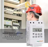 Sinometer TM616 30A Timer Switch - 7-Day Programmable Automation for Lights, Irrigation & More | 220V AC, Plastic - photo 7