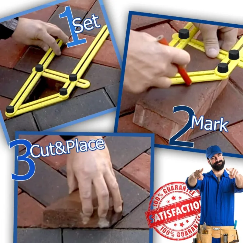Angle-izer Template Tool - Mark & Cut Tile, Brick, Wood | ABS Material for DIY Projects in Kenya