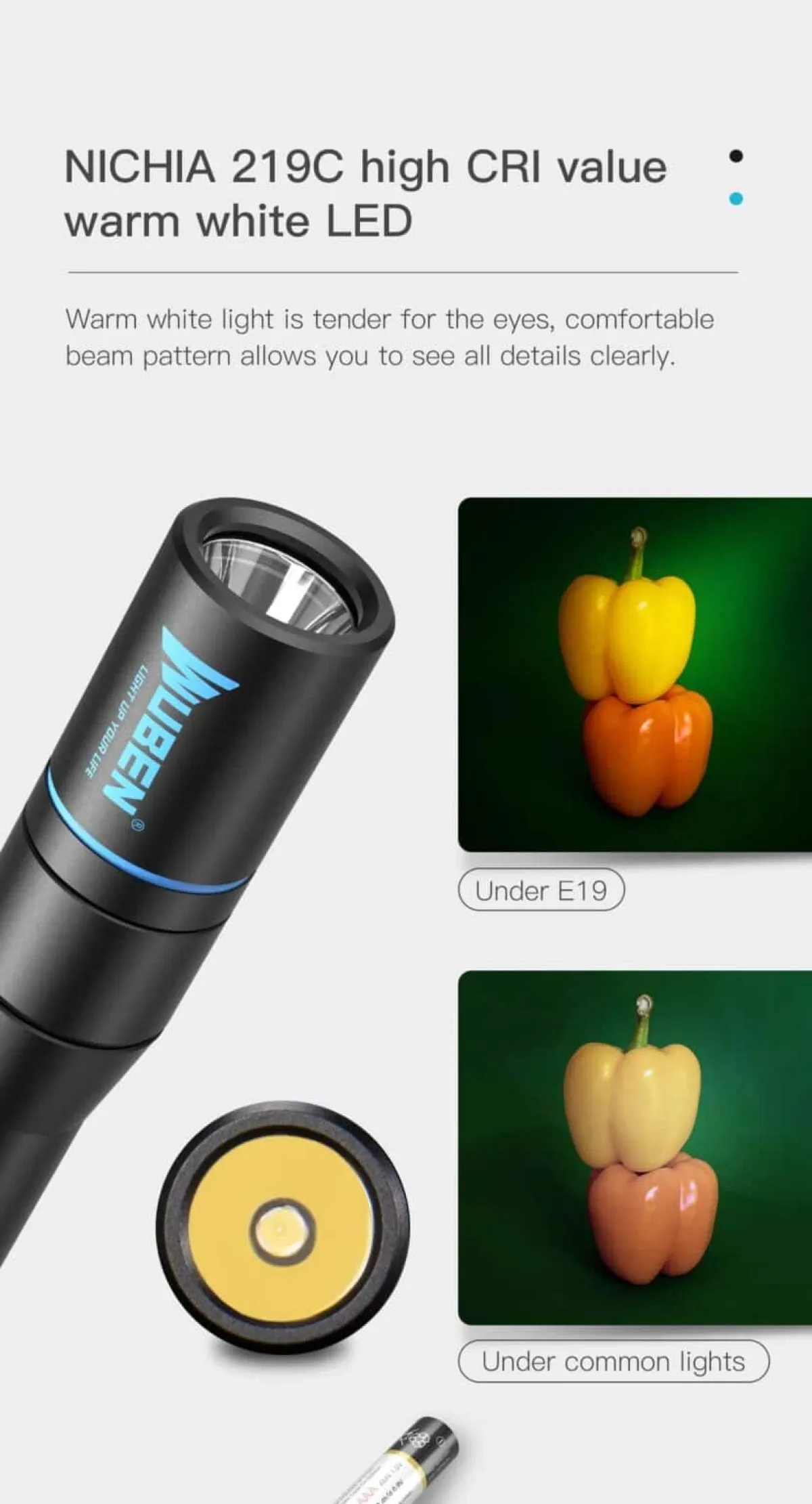 WUBEN E19 medical penlight for clinical exams
