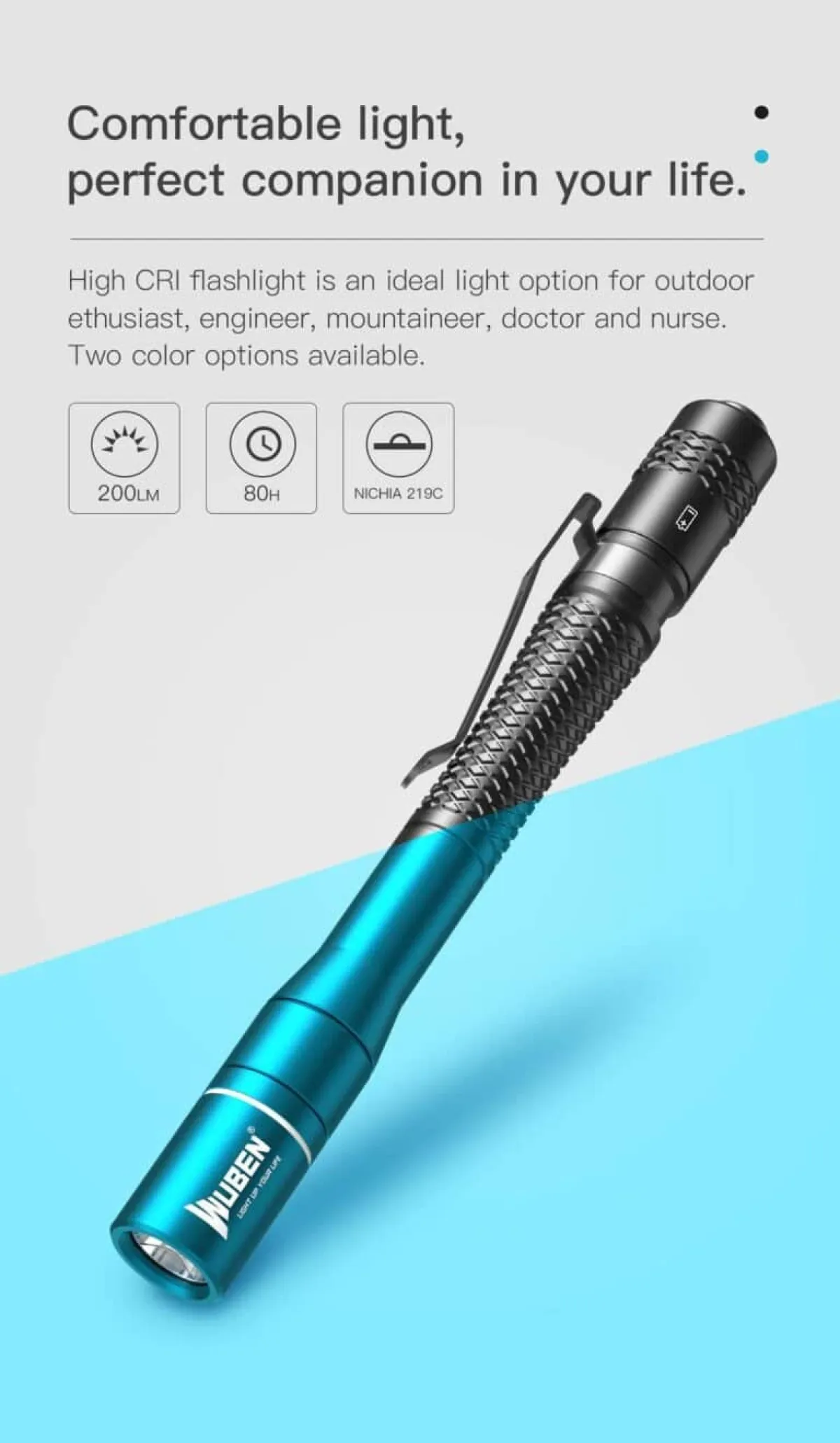WUBEN E19 medical penlight for clinical exams