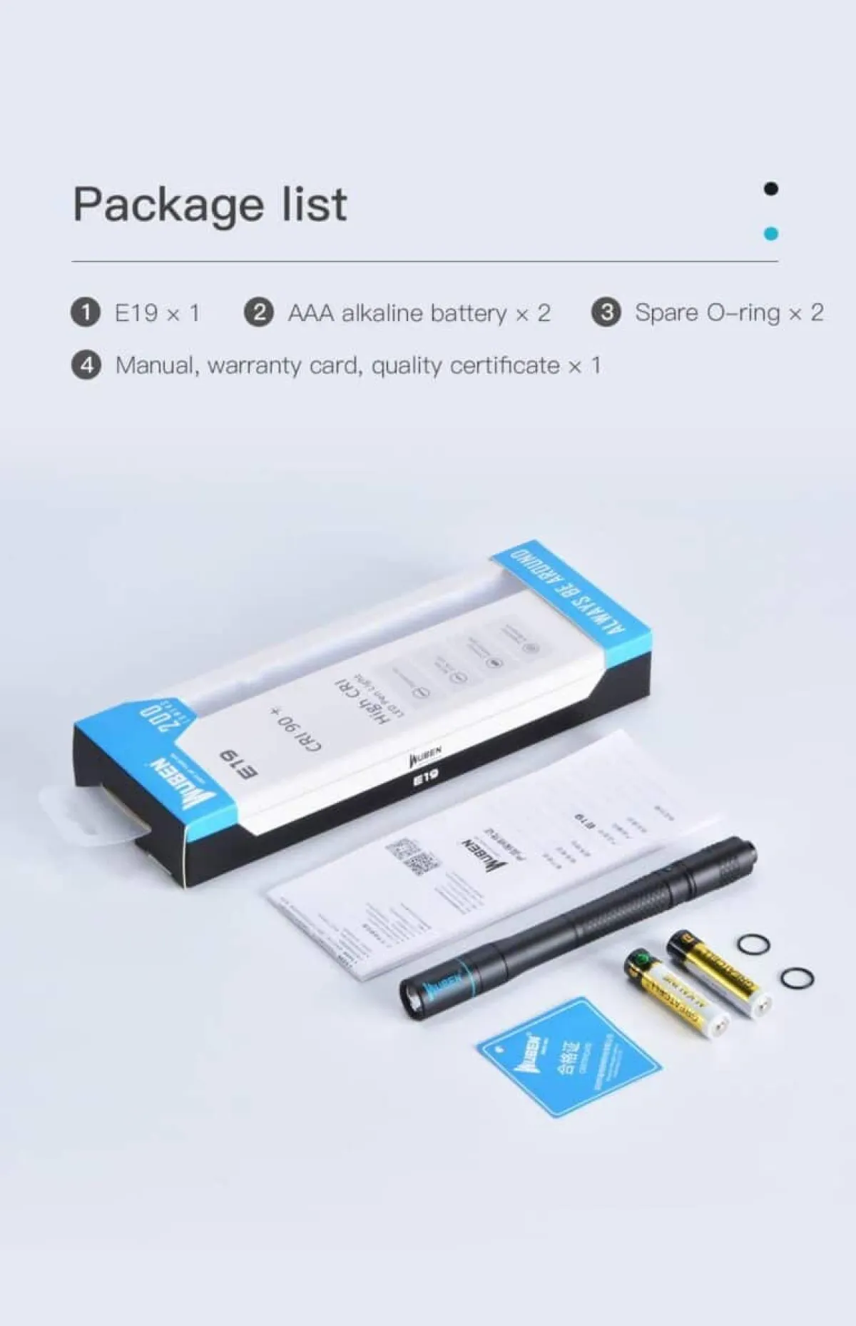 WUBEN E19 medical penlight for clinical exams
