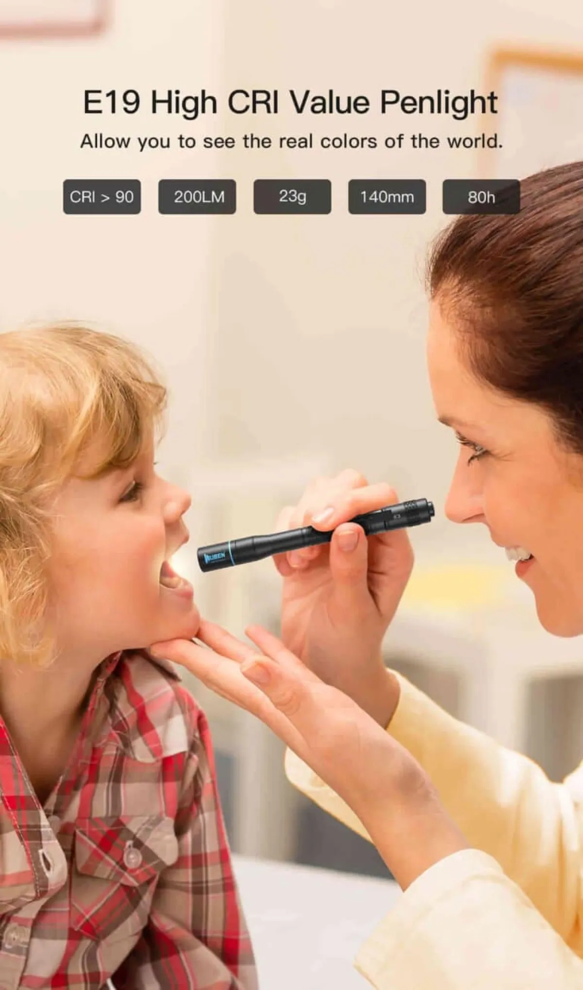 WUBEN E19 medical penlight for clinical exams