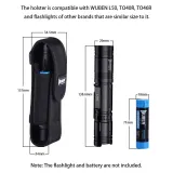 WUBEN AS6 Holster | Durable Nylon Belt Pouch (15.1cm-15cm) for Camping, Outdoors & Law Enforcement - photo 3