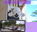 JZYZ 3MP PTZ Floodlight Camera | Tuya App, AI Human Tracking, IR Night Vision, 3.6mm Lens | Home Security, Outdoor Surveillance, Motion Detection, IP66 Waterproof - photo 2
