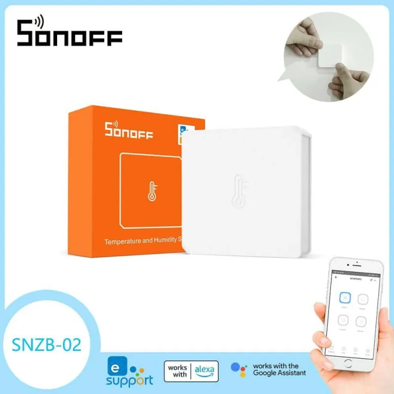 SONOFF SNZB-02 Zigbee Temp & Humidity Sensor | Real-time Room Climate Monitoring | Works with Alexa & Google Home in Kenya
