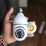 YIOT Wifi PTZ Bulb Camera 5MP: Auto Tracking, Color Night Vision, 2-Way Audio | Home & Baby Monitor in Kenya