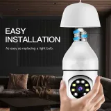 YIOT Wifi PTZ Bulb Camera 5MP: Auto Tracking, Color Night Vision, 2-Way Audio | Home & Baby Monitor - photo 6