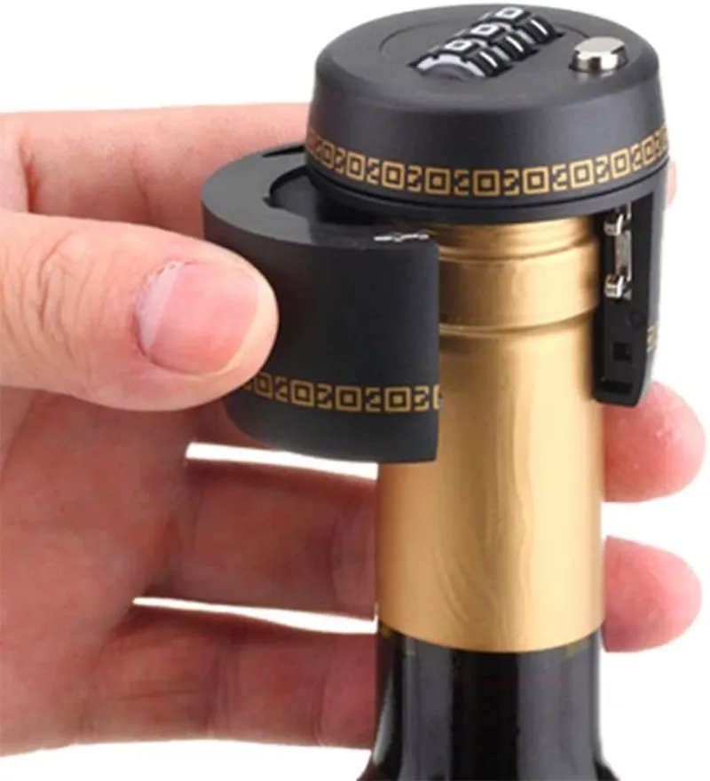 Wine Bottle Lock - 3-Digit Combo Security | ABS Plastic | Bars, Homes, Restaurants | Tamper-Resistant & Resettable Code in Kenya