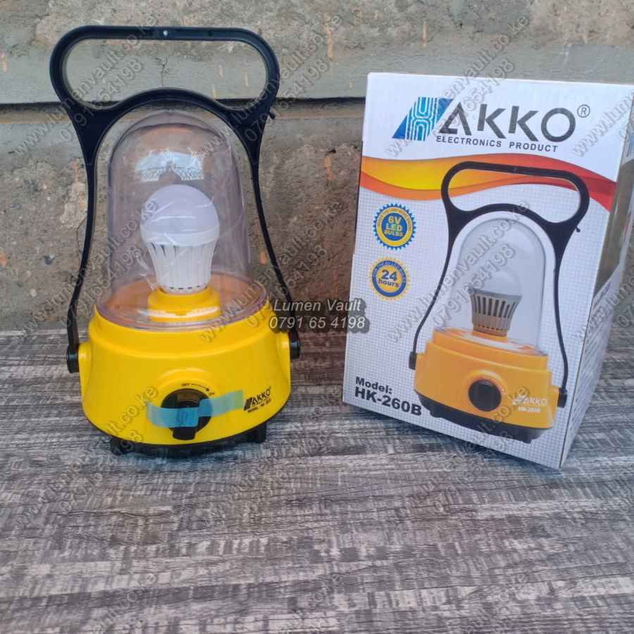 AKKO HK-260B rechargeable emergency lamp Kenya 24 hours runtime automatic light-up