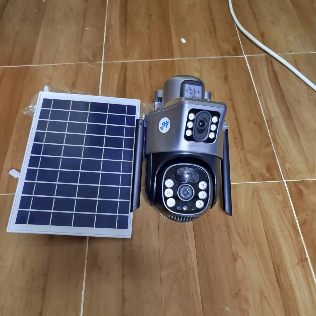 4G Solar Camera DUAL Lens - 4MP CCTV, V380 Pro App, Outdoor Security, SIM Slot, Night Vision in Kenya