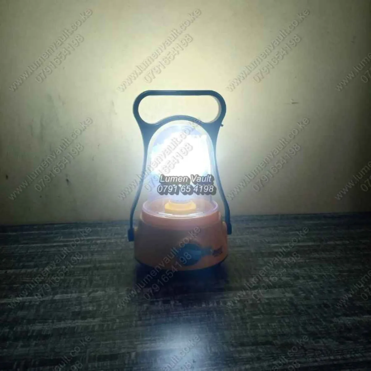 AKKO HK-260B Rechargeable Lamp - 24Hr Runtime | Homes, Load-shedding, Camping | LED Light Shade, Overcharge Protection