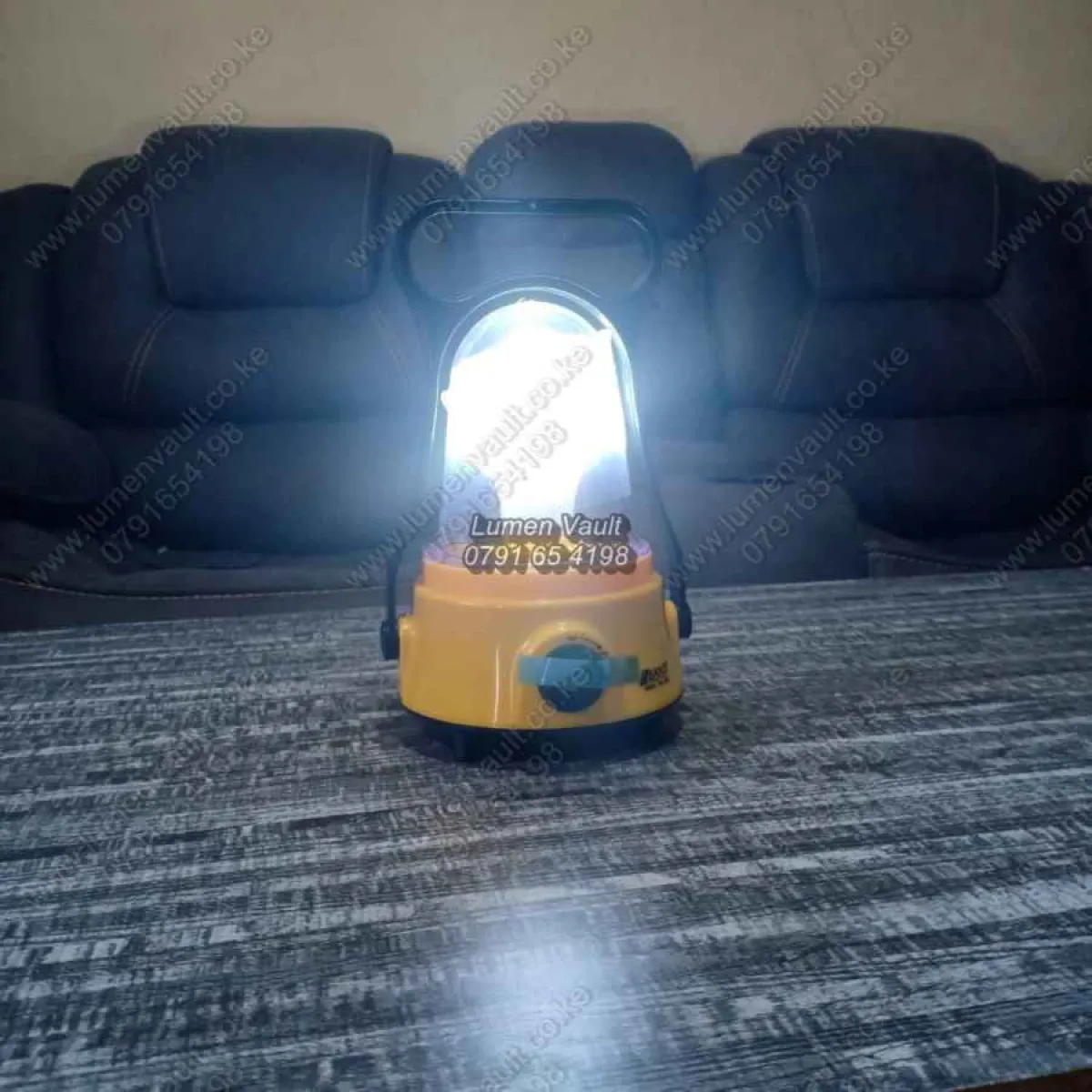 AKKO HK-260B Rechargeable Lamp - 24Hr Runtime | Homes, Load-shedding, Camping | LED Light Shade, Overcharge Protection