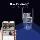 V380 Pro Dual WiFi Solar Camera - 4MP+4MP PTZ, Night Vision, Motion Tracking, V380 Pro App - photo 12