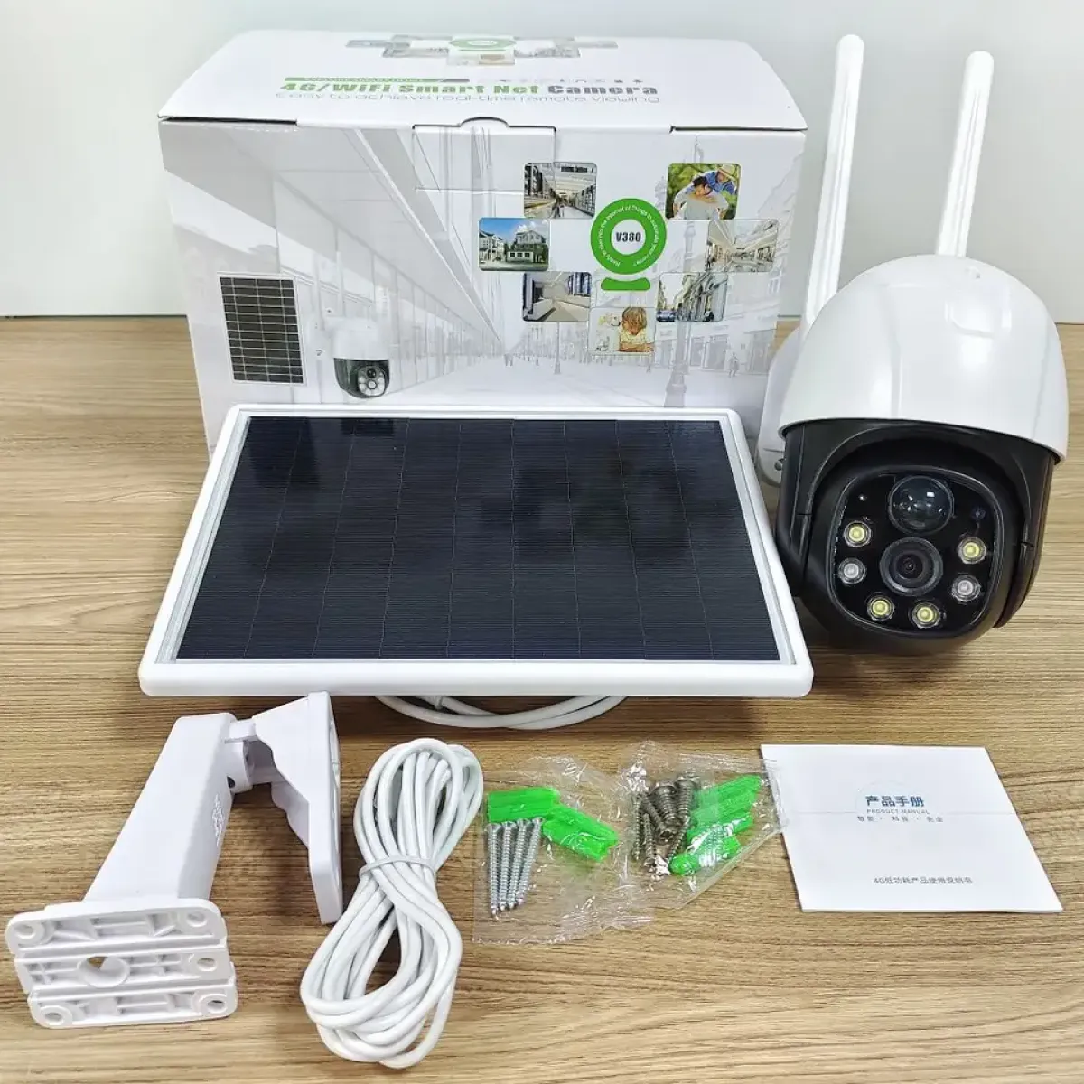 V380 PRO 4G Solar CCTV | 4MP HD PTZ Outdoor Security Camera with SIM Slot, V380 App, 28Hr Backup, Motion Alert in Kenya