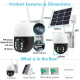 V380 PRO 4G Solar CCTV | 4MP HD PTZ Outdoor Security Camera with SIM Slot, V380 App, 28Hr Backup, Motion Alert - photo 6