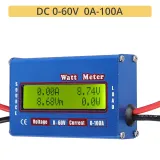 DC 0-60V 100A Battery Analyzer: Volt & Watt Meter for Solar, RC Hobby, RV Systems & More | Precision Aluminum Resistor, LCD Screen in Kenya