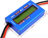 DC 0-60V 100A Battery Analyzer: Volt & Watt Meter for Solar, RC Hobby, RV Systems & More | Precision Aluminum Resistor, LCD Screen - photo 4