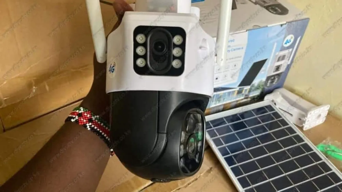 V380 Pro Dual WiFi Solar Camera, 4MP+4MP PTZ, AI Human Detection