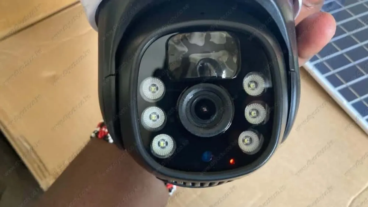 V380 Pro Dual WiFi Solar Camera, 4MP+4MP PTZ, AI Human Detection