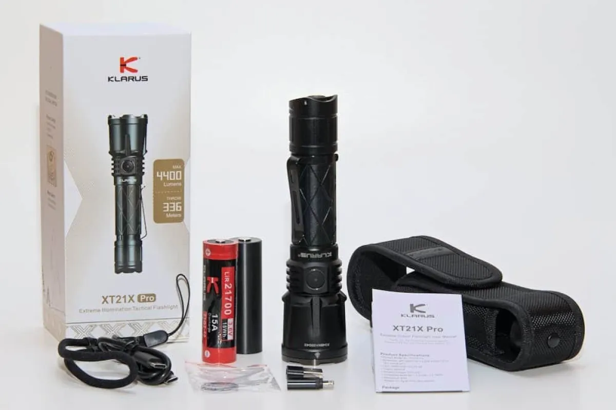 Klarus XT21X PRO | 4400 Lumens, 336m Beam | Tactical, Outdoor, Emergency Power Bank, USB-C, 5yr Warranty in Kenya