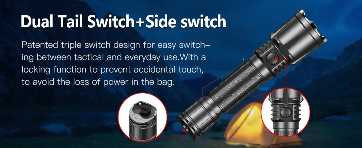 Klarus XT21X PRO | 4400 Lumens, 336m Beam | Tactical, Outdoor, Emergency Power Bank, USB-C, 5yr Warranty in Kenya