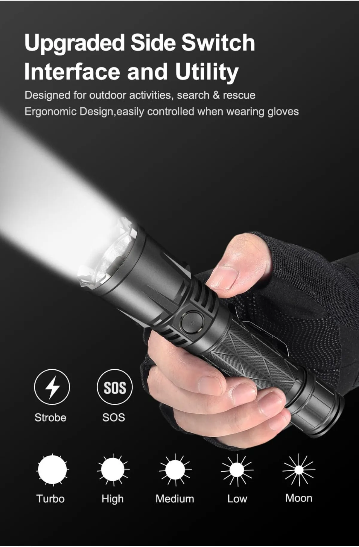 Klarus XT21X PRO tactical flashlight with power bank