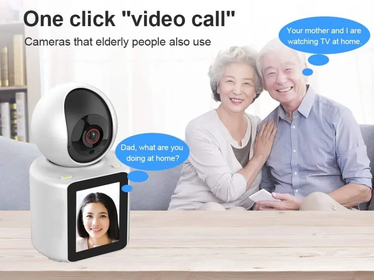 Wifi Nanny Camera With Screen | 1080p HD Two-Way Video & Audio | Baby/Pet Monitor | V380 App | Night Vision in Kenya