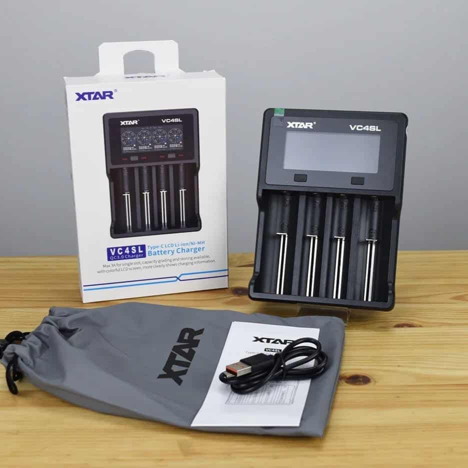 XTAR VC4SL 4-Bay USB-C Smart Charger for Vape Batteries