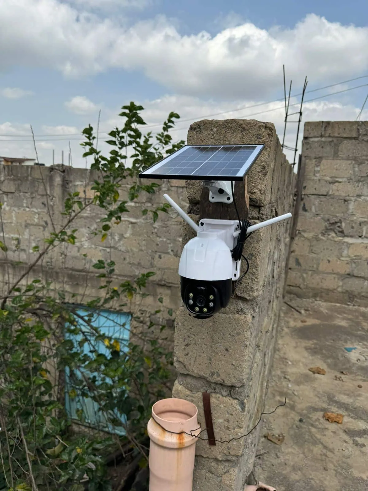 V380 PRO Solar CCTV Camera, 1080p, WiFi PTZ, PIR Motion