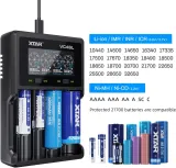XTAR VC4SL Charger: 4-Bay USB-C Fast 3A Charger for 18650, 21700, AA, AAA & More | LCD, Capacity Test | Flashlights, Vaping, DIY - photo 6