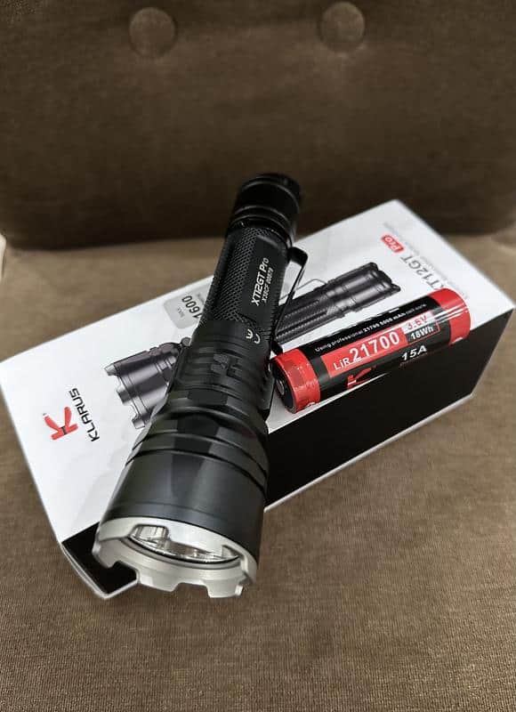 Klarus XT21X Pro tactical flashlight side view Kenya