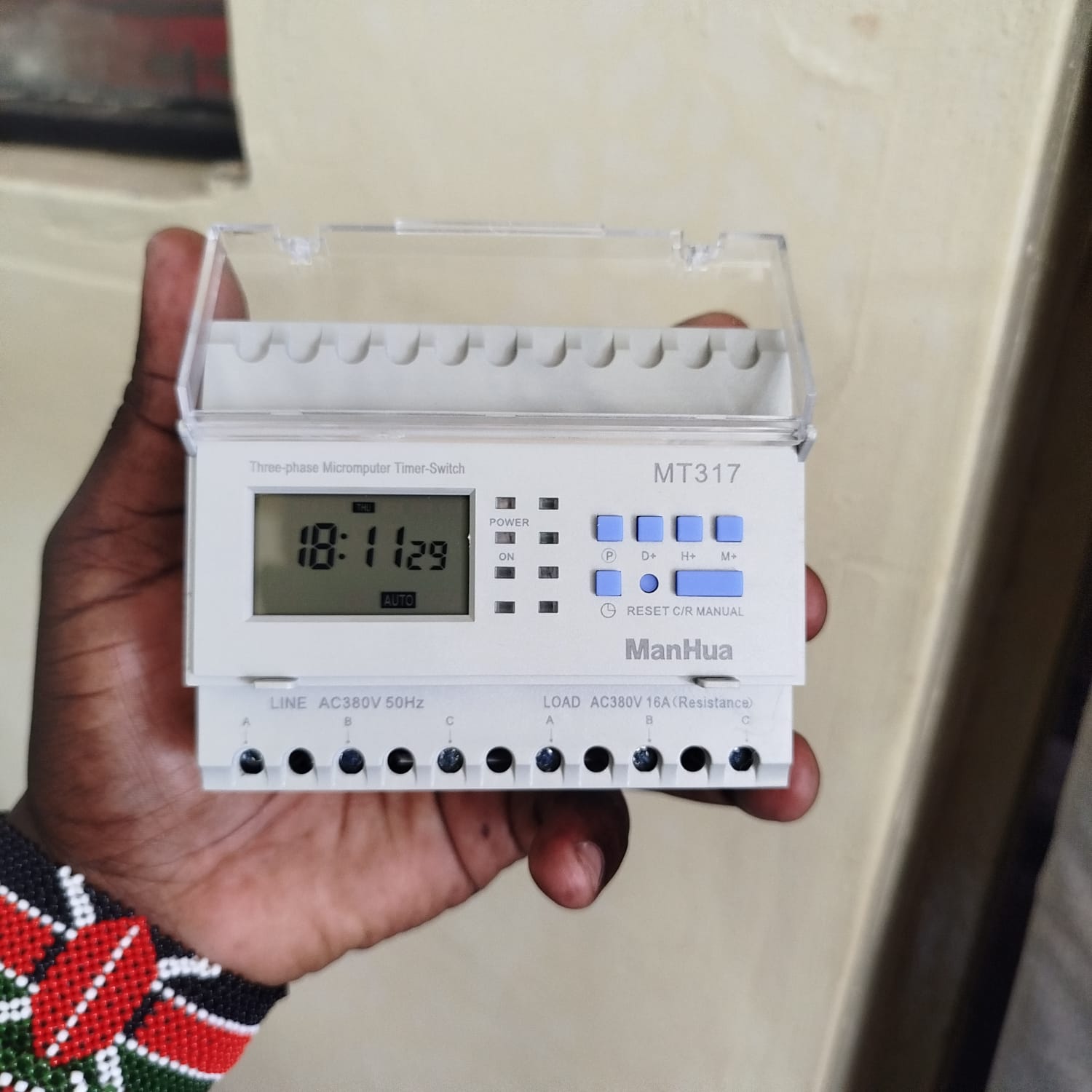 ManHua MT317 3-Phase Timer | 16A 380VAC DIN Rail | Automate School Bells, Lights, Factory | Weekly Programming in Kenya