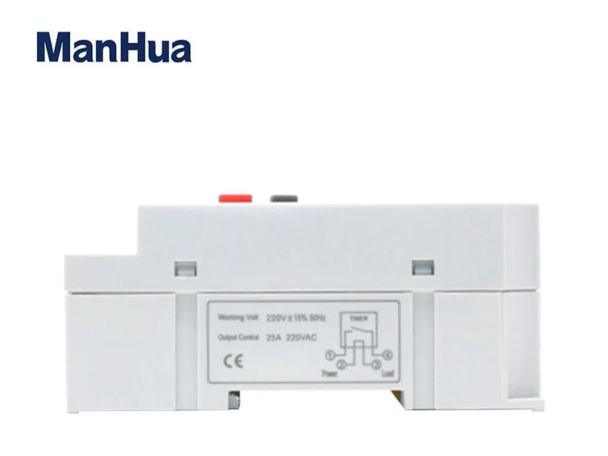ManHua MT316S AC Timer Switch with seconds | 25A 220VAC DIN Rail Programmable for Lighting, Irrigation, School Bells,