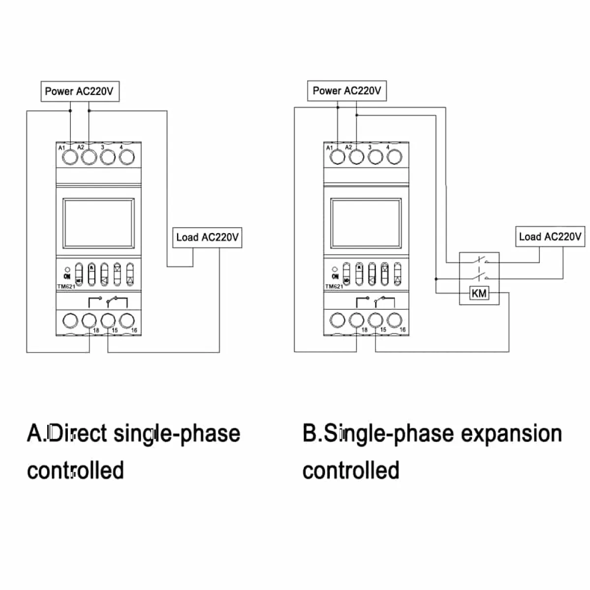 ManHua NKG-3 Random Timer Switch, AC 220V 16A DIN Rail