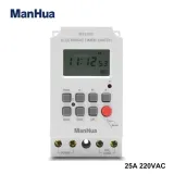 ManHua MT316S AC Timer Switch with seconds | 25A 220VAC DIN Rail Programmable for Lighting, Irrigation, School Bells, Industrial Machinery - 1 Sec to 168 Hrs Timing, 28 On/Off Settings in Kenya