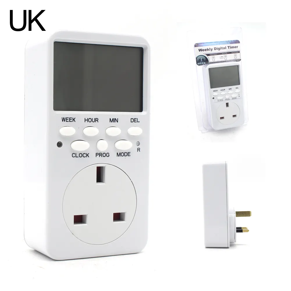 Manhua MET-UK, 16A Timer Plug: Program Lights, Fridge, Bells – 16A Plug-and-Play Automation in Kenya