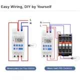 ManHua MT15 Digital Timer Switch - 16A Dual Control Relay for Lights, Bells, Fridges, Security Systems - Weekly/Daily Automation - photo 6