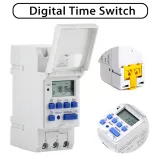 ManHua MT15 Digital Timer Switch - 16A Dual Control Relay for Lights, Bells, Fridges, Security Systems - Weekly/Daily Automation - photo 2