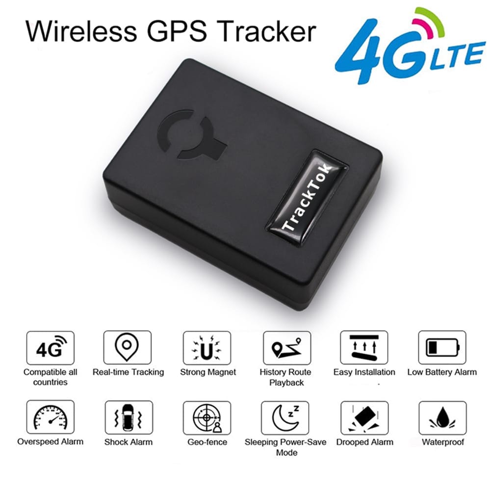 Portable 2G Magnetic GPS Car Tracker | 5000mAh Rechargeable Battery, No Fee, Type-C | Car, Safe, Luggage Tracking in