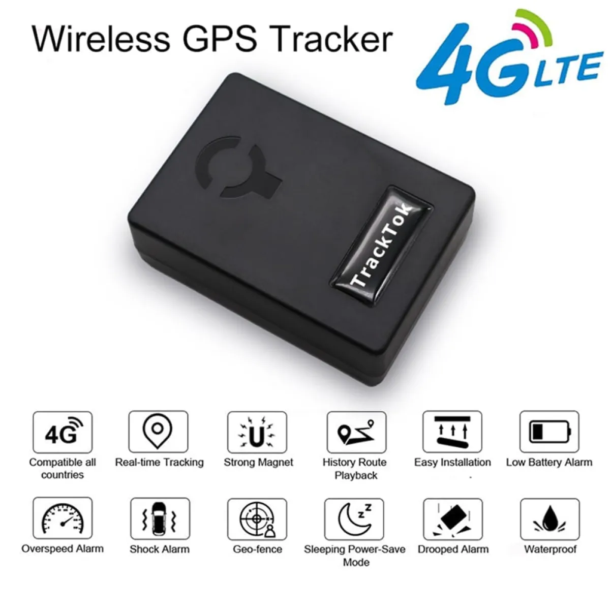 Portable 2G Magnetic GPS Car Tracker, 5000mAh Battery