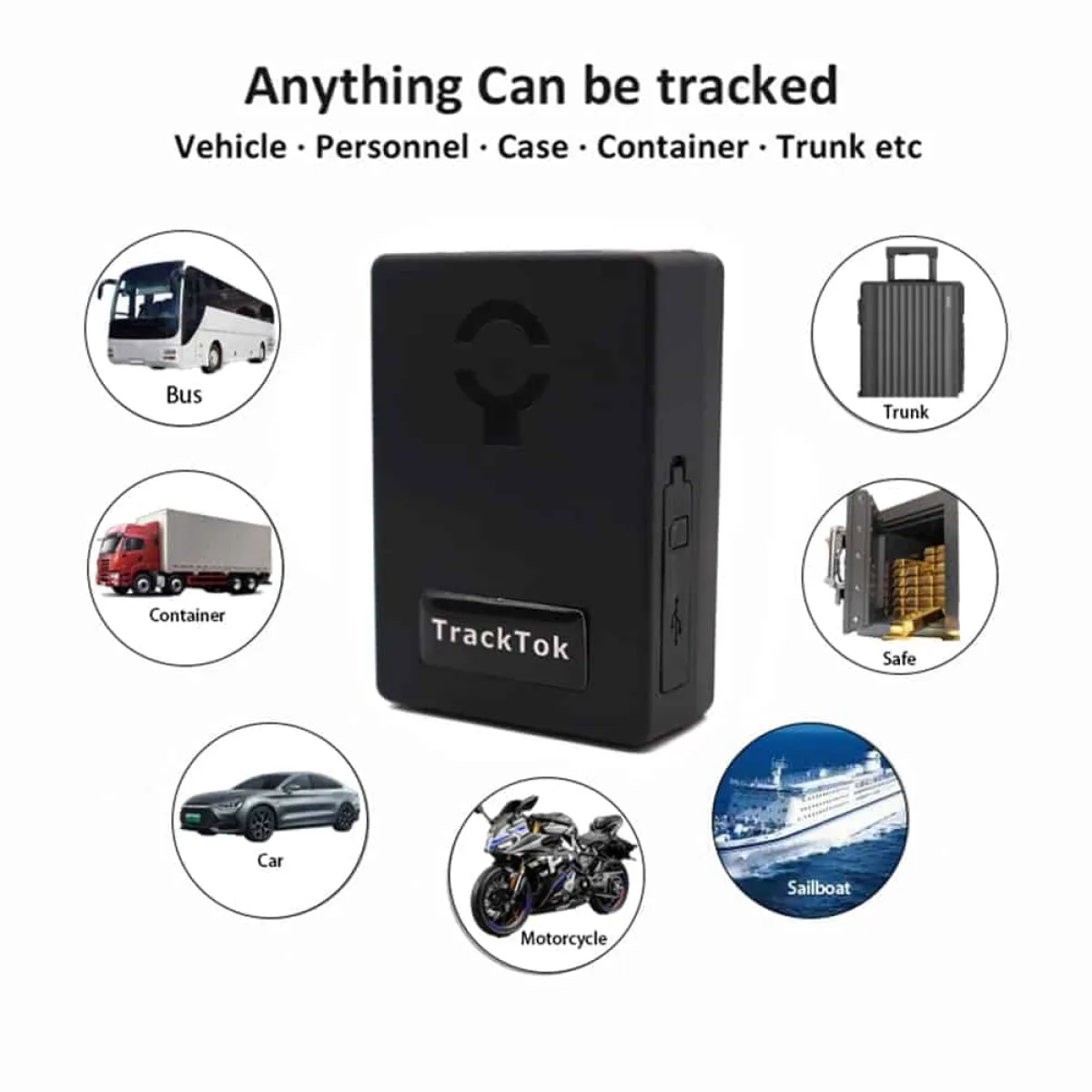 Portable 2G Magnetic GPS Car Tracker, 5000mAh Battery