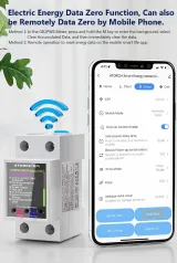 Atorch GR2PWS WiFi Smart Energy Meter | Tuya App | 100A 32kW | Real-time Monitoring & Auto-Off for Rentals & Home Saving - photo 7