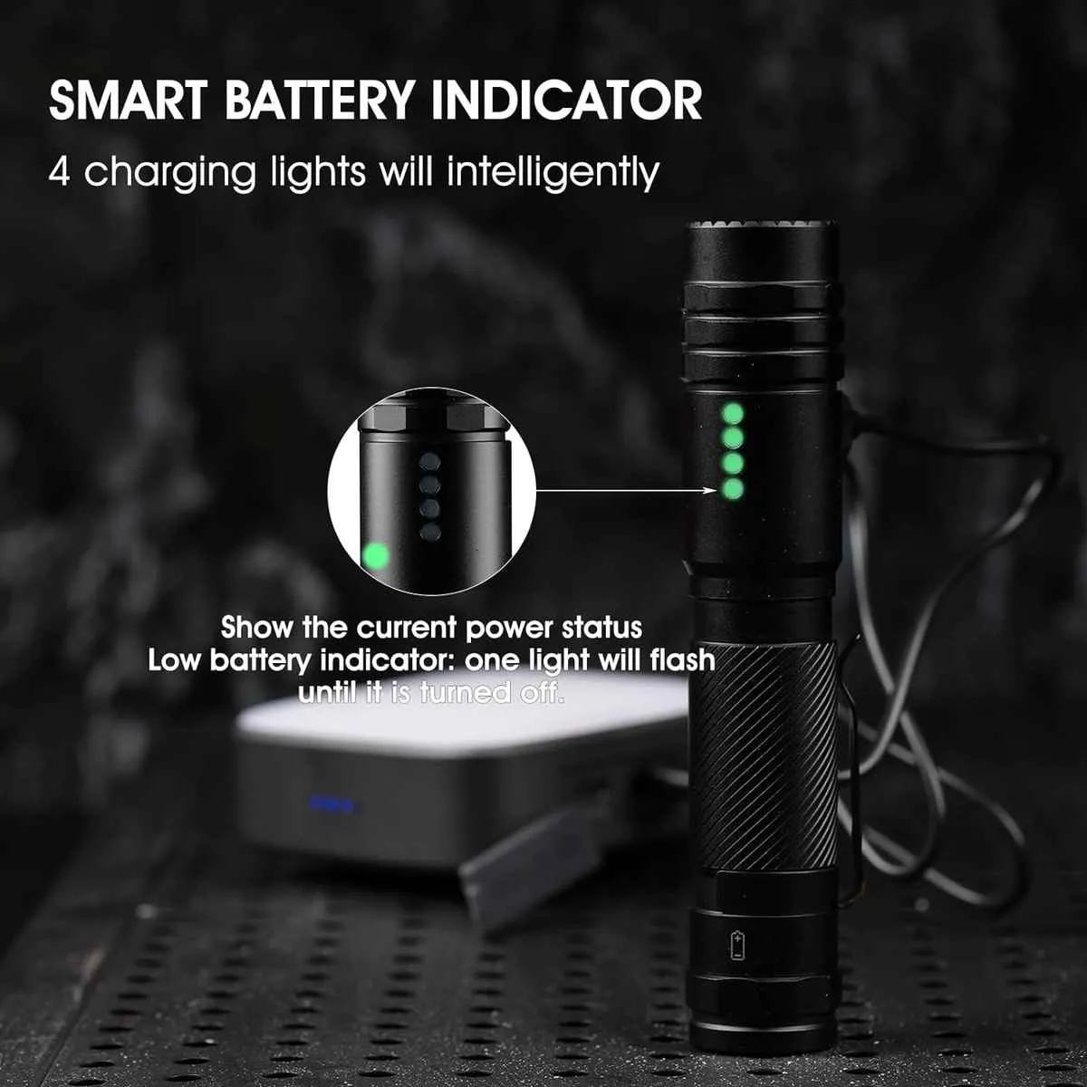 Peetpen L28 Flashlight: 1500lm, 200m Beam, Waterproof, Rechargeable EDC Torch for Camping & Emergencies in Kenya